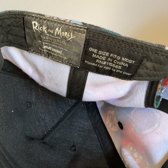 Rick and Morty Snapback Hat – Galaxy Print – Bioworld Merch OSFA Baseball Cap - Picture 9 of 9